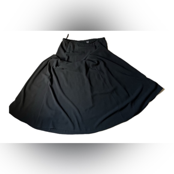 Eileen Fisher black maxi silk flared skirt size M - Picture 7 of 7